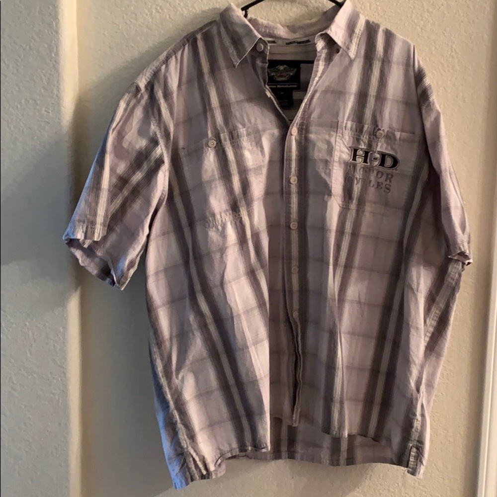 Harley Davidson button down size 3XL